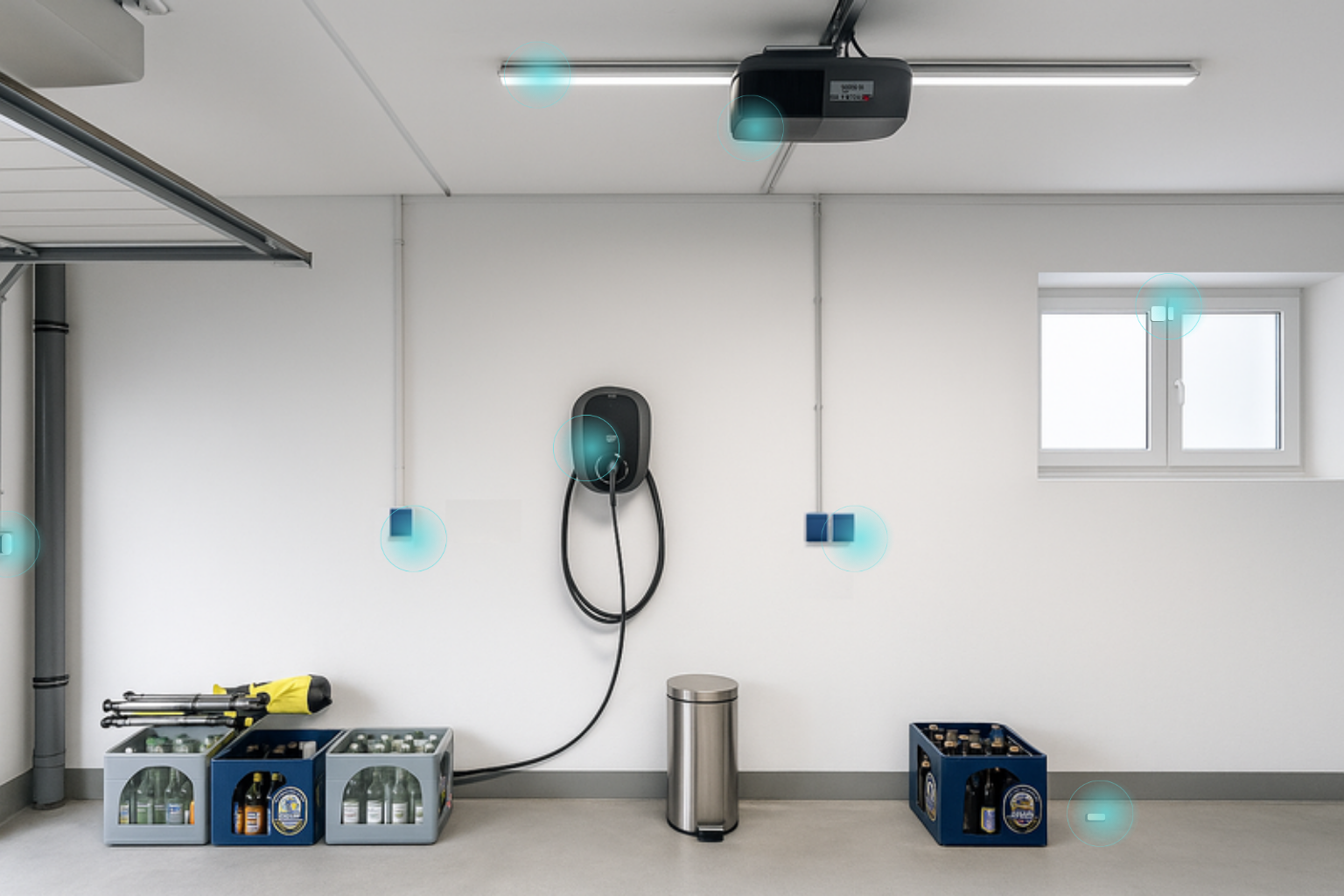 Moderne Garage – Elektroinstallation, PV und smarte Steuerung