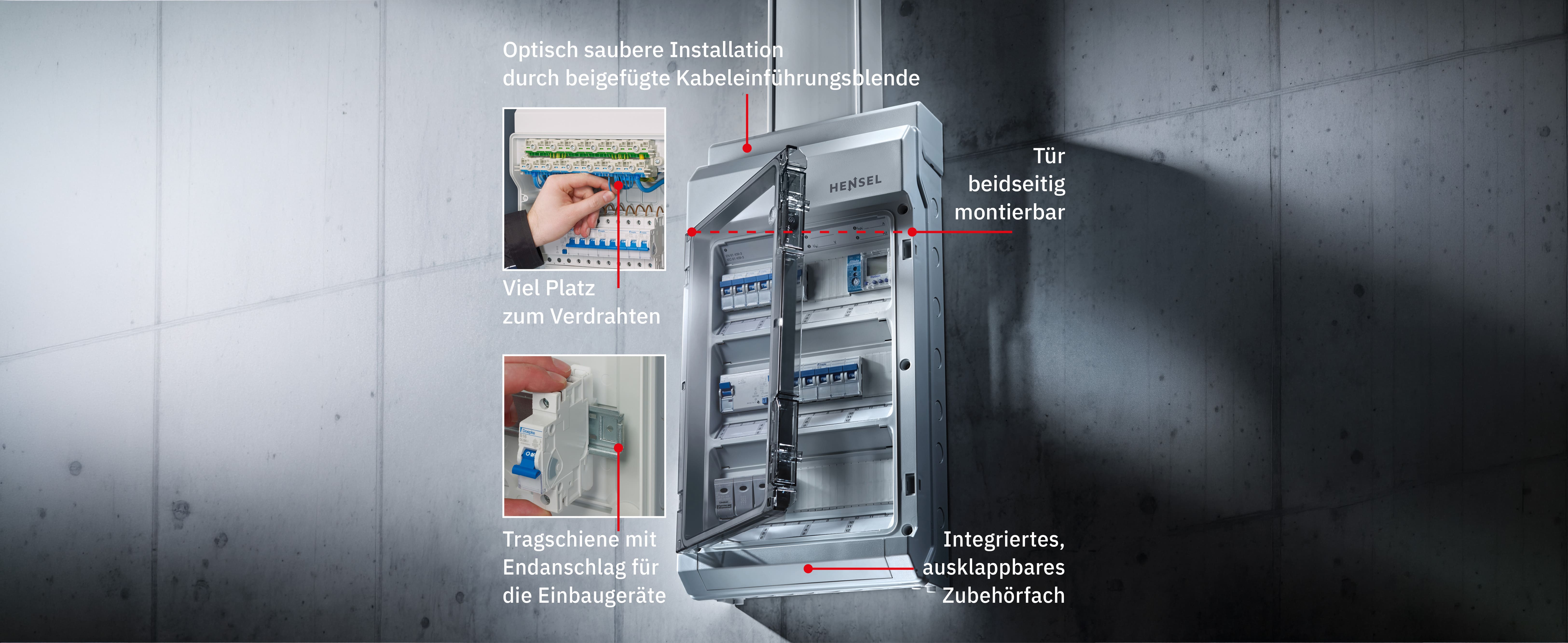 Hensel KV Kleinverteiler – Aufputz-Verteiler für professionelle Elektroinstallationen