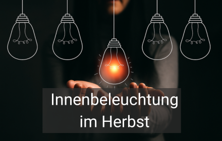 Innenbeleuchtung im Herbst
