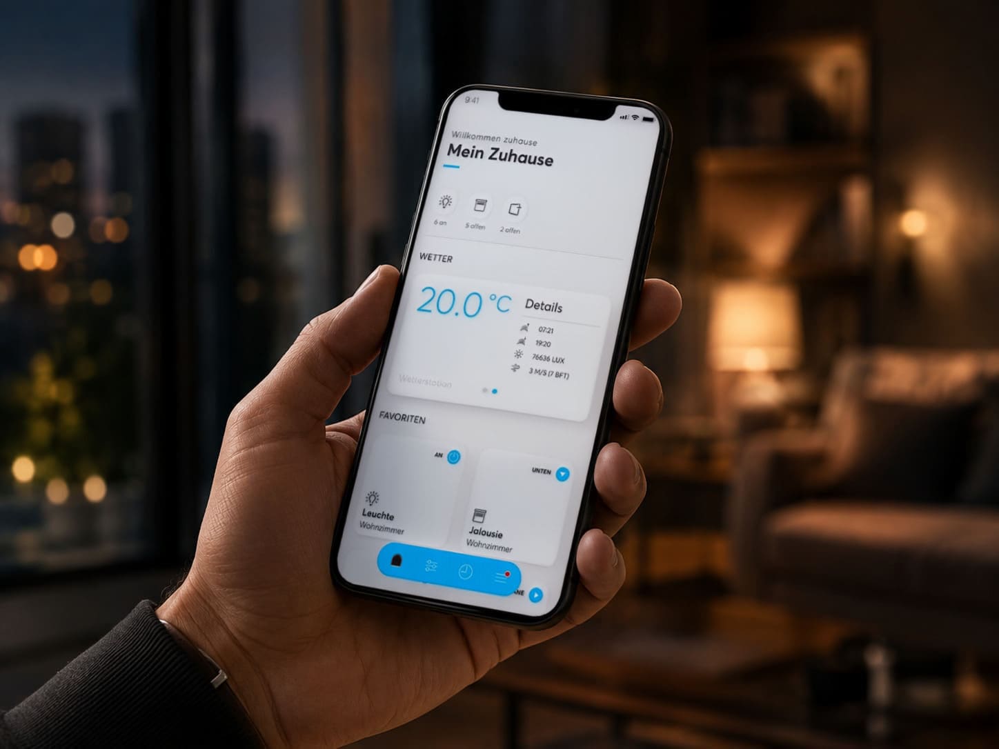 Busch-free@home Fernzugriff über Smartphone und Next App
