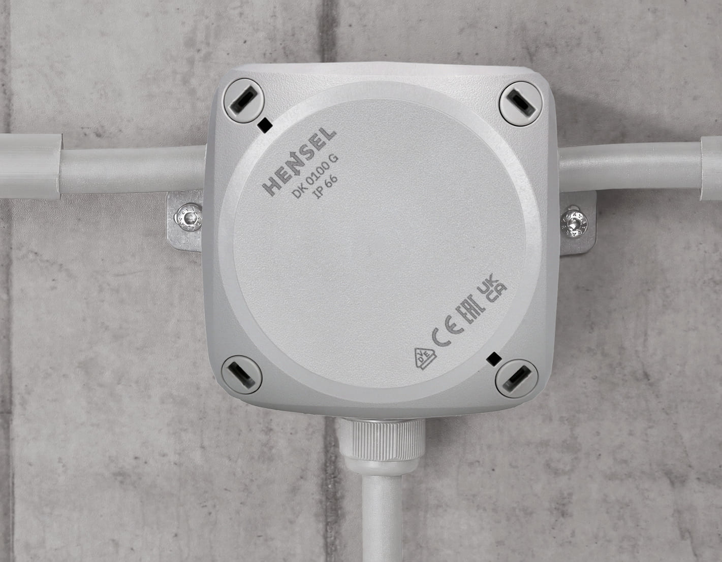 Hensel ENYCASE DK Kabelabzweigkasten in Grau RAL 7035 mit Schutzart IP66