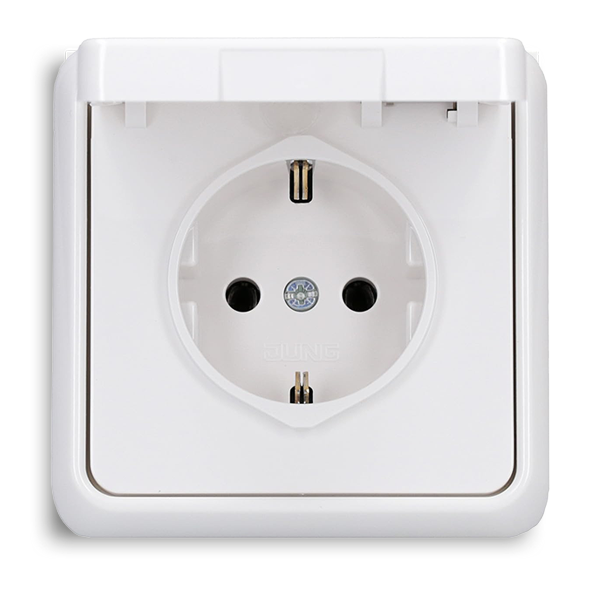 JUNG CD Klappdeckel Steckdose IP44