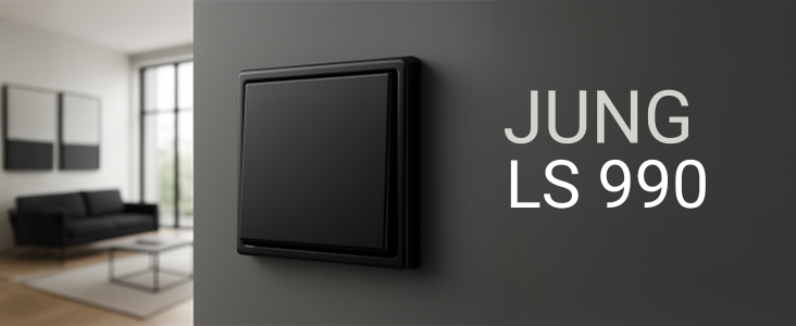 JUNG LS 990 Graphitschwarz matt