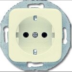 SCHUKO® Steckdosen-Einsatz mit rundem Tragring
