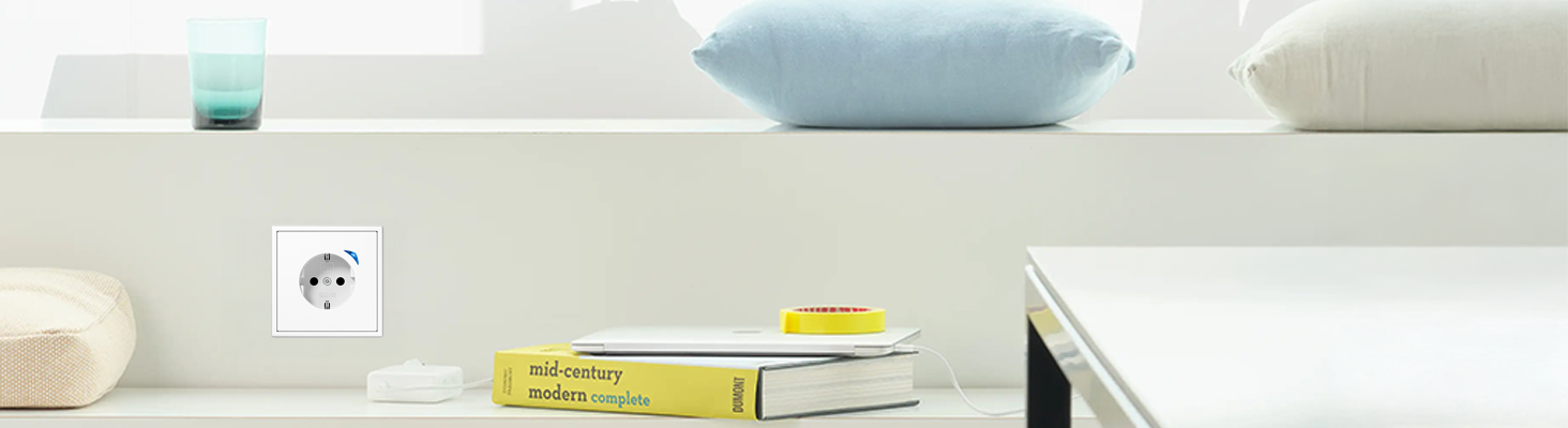 Smart-Home-Steckdose im Wohnbereich