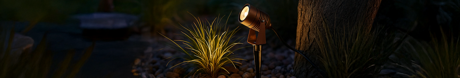 Gartenstrahler im Außenbereich