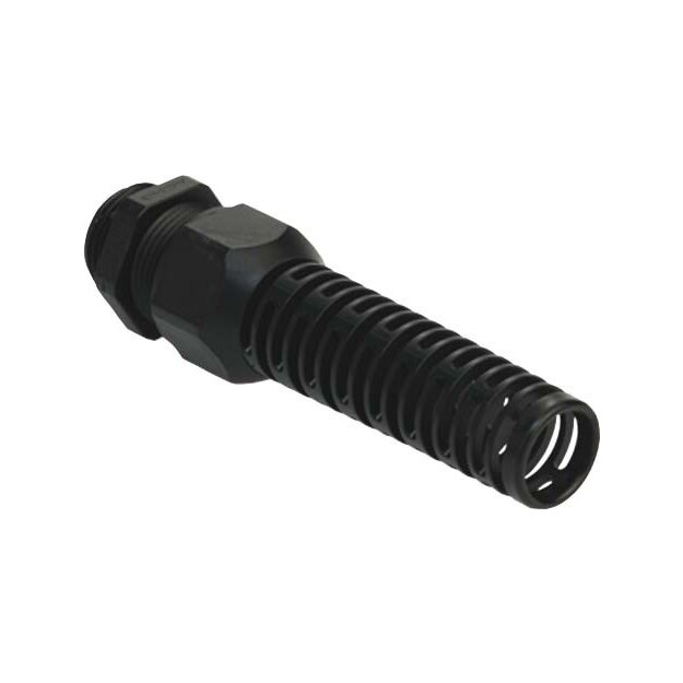 Kaiser 1546.N0500.07 Kabelverschraubung Syntec KST NPT 1/2 SchwarzKabel Ø 3.0-7.0 mm (UL 7.0-7.0mm) mit Knickschutz