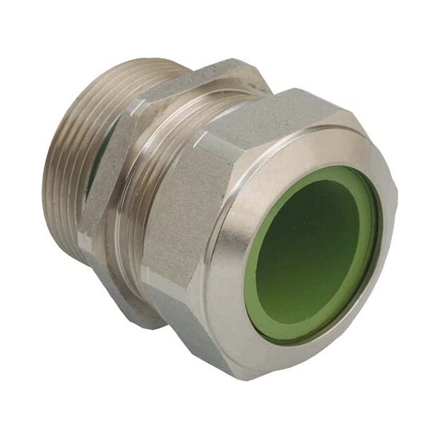Kaiser 1100.40.96 Kabelverschraubung Progress Stahl A2 HT M40x1.5 Kabel Ø 24.0-33.0 mm Dichteinsatz FPM für hohe Temperaturen langes Gewinde