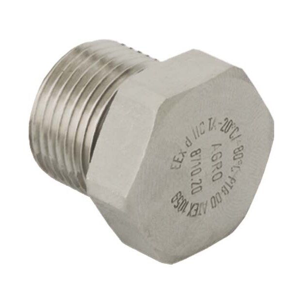 Kaiser 8710.07 Verschlussschraube Messing 6-kt. PG 7 Ex d IIC mit O-Ring