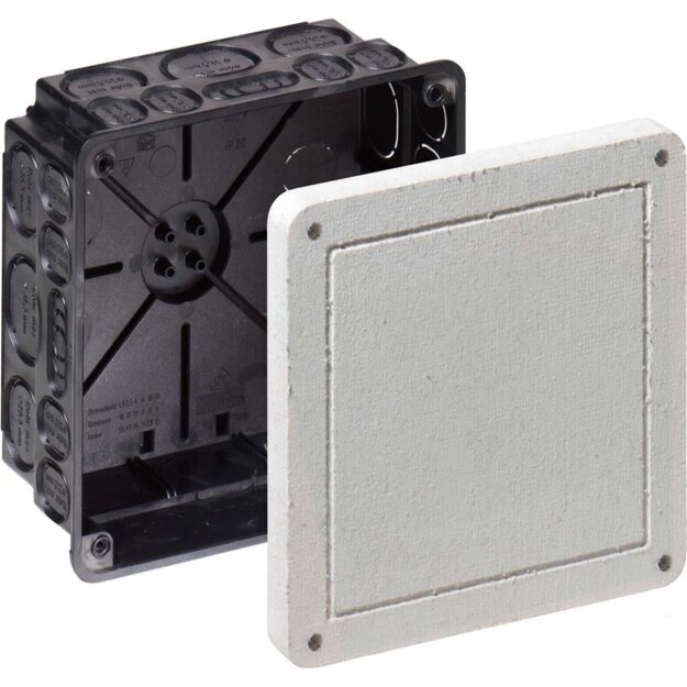 Kaiser 1095-22 Unterputz Universal-Einbaugehäuse 107 x 107 x 72 mm mit Mineralfaserplatte