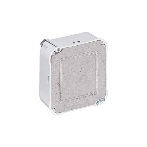 Kaiser 9195-27 Hohlwand Universal-Einbaugehäuse 105 x 105 x 53 mm halogenfrei mit Mineralfaserplatte
