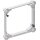 Kaiser 9907.68 Aufsatzrahmen zu UP-Dose 115x115x12 mm