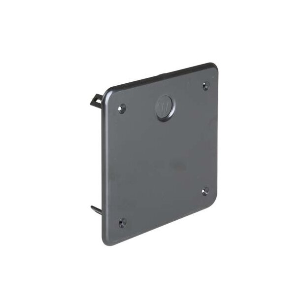 Kaiser 9909.02 S Schraubdeckel mit Metallschrauben 130x130 mm schwarz