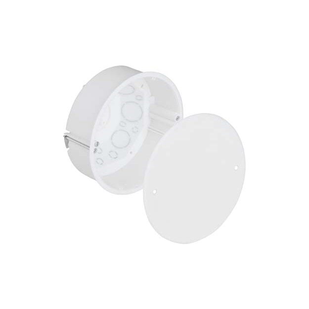 Kaiser 9073-78 Hohlwand Verbindungsdose Ø 120 mm halogenfrei mit Deckel