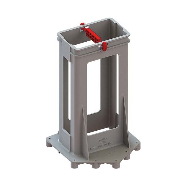 Kaiser 4560 Rohrstütze Polyethylen Grau