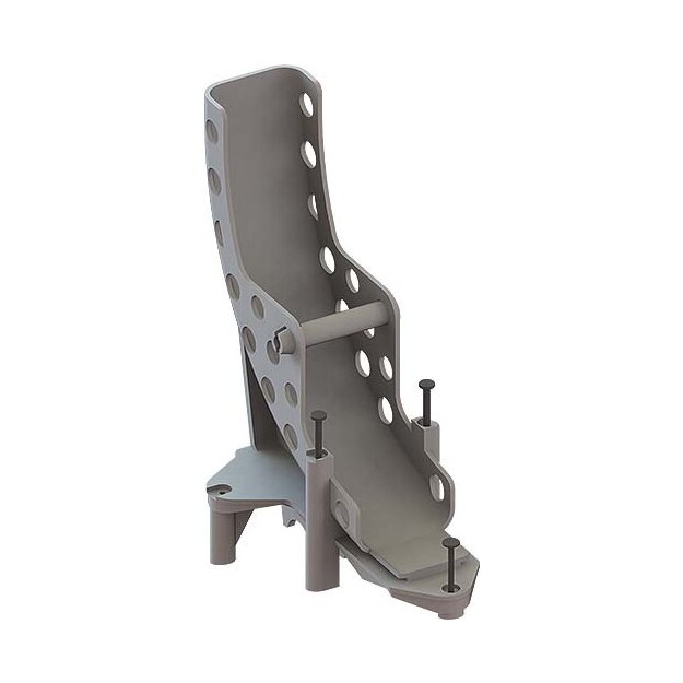 Kaiser 4561 Rohrbogenstütze mit Nägeln Polyethylen Grau