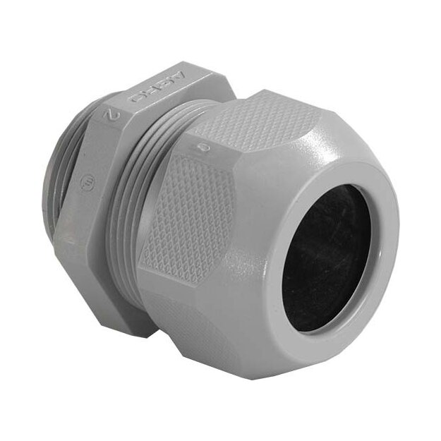 Kaiser 1556.20.13 Kabelverschraubung Syntec Kunststoff M20x1.5 Kabel Ø 7.0-13.0mm (UL 8.0-13.0mm) Dunkelgrau RAL 7001