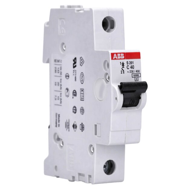 ABB S201-C40 Sicherungsautomat - S200 - 1P - 40 A - C(AC) 6 kA 2CDS251001R0404