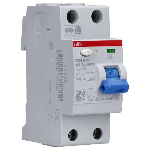 ABB Stotz S&J FI-Schutzschalter F202A-63/0,03 (1er)