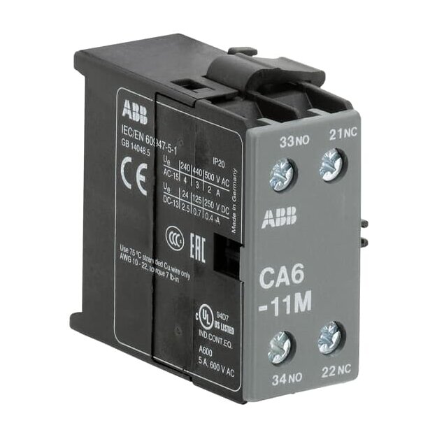 ABB Stotz S&J Hilfsschalterblock CA 6-11 M (1er)