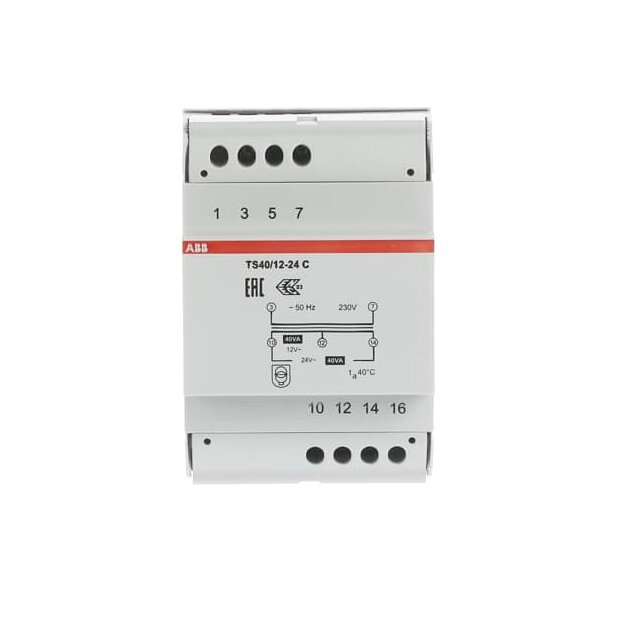 ABB Stotz S&J Sicherheits-Trafo TS 40/12-24 C (1er)
