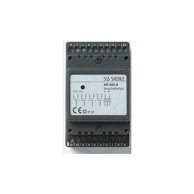 Siedle AR 402-0 Anschaltrelais 200008542 Schwarz