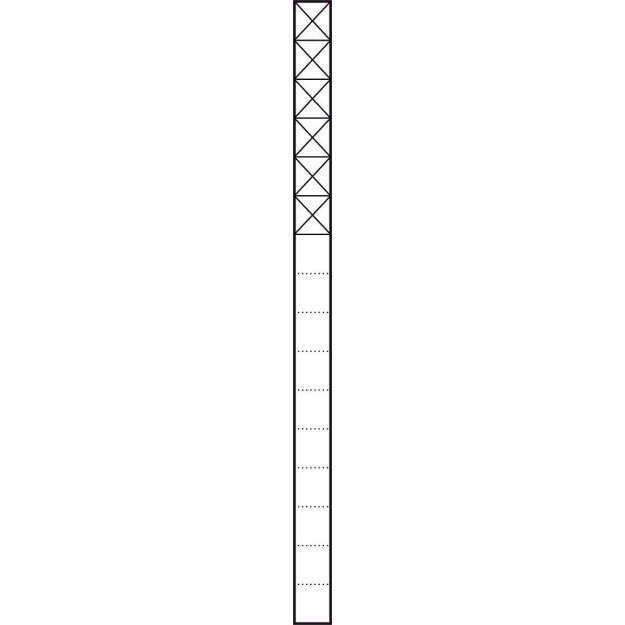 Siedle KSF 616-6 W Kommunikations-Stele 200024022 Weiß