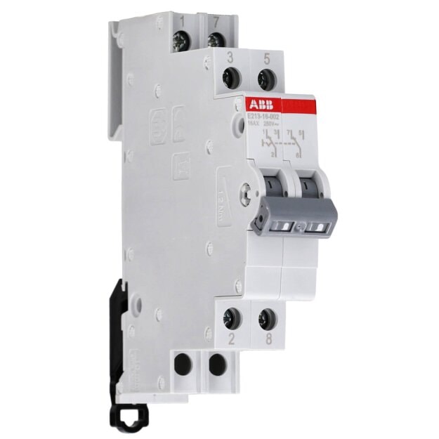 ABB E213-16-002 Wechselschalter, 16 A, gemäß EN 250 V AC, 2W, Bed. El.: grau, Mod. Breite: 1 2CCA703045R0001