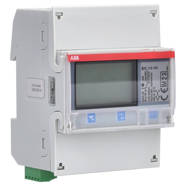 ABB B23 112-100 Drehstromzähler Stahl, Modbus RS485, 3-phasig, 5 A 2CMA100164R1000