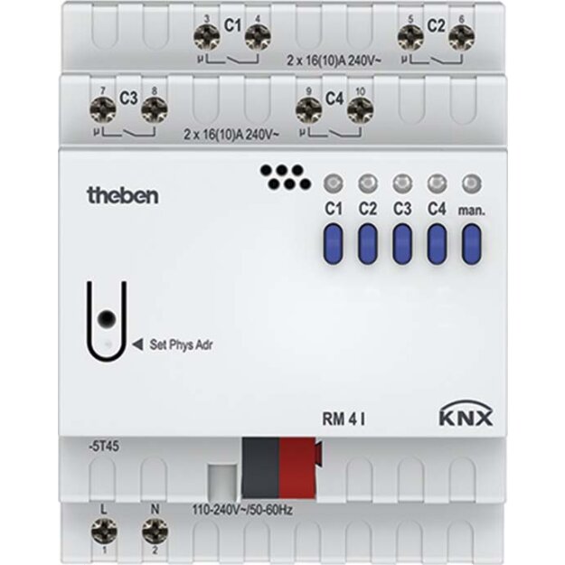 Theben 4940210 Schaltaktor 4-fach RM 4 I KNX