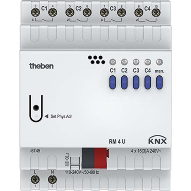 Theben 4940223 Schaltaktor 4-fach Erweiterung  RM 4 U KNX