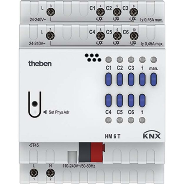 Theben 4940240 Heizungsaktor HM 6 T KNX