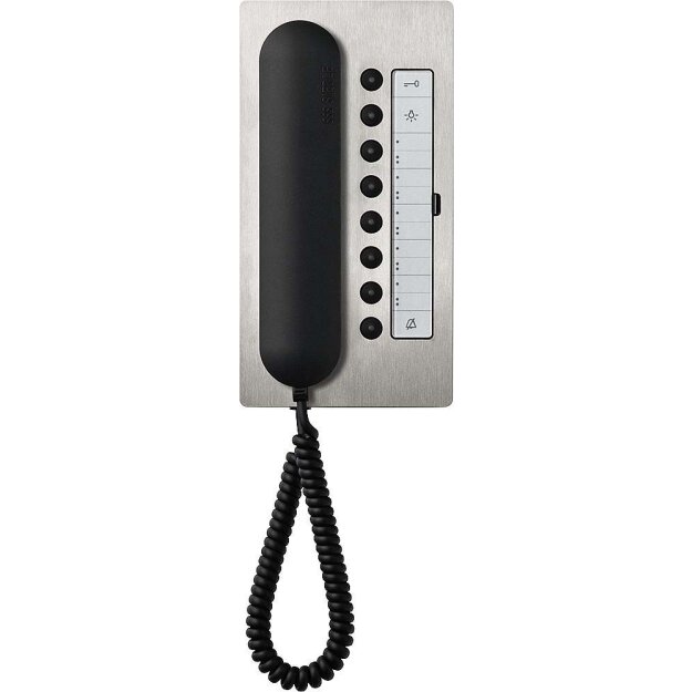 Siedle BTC 850-02 E/S Bus-Telefon Comfort 200040917 Edelstahl/Schwarz