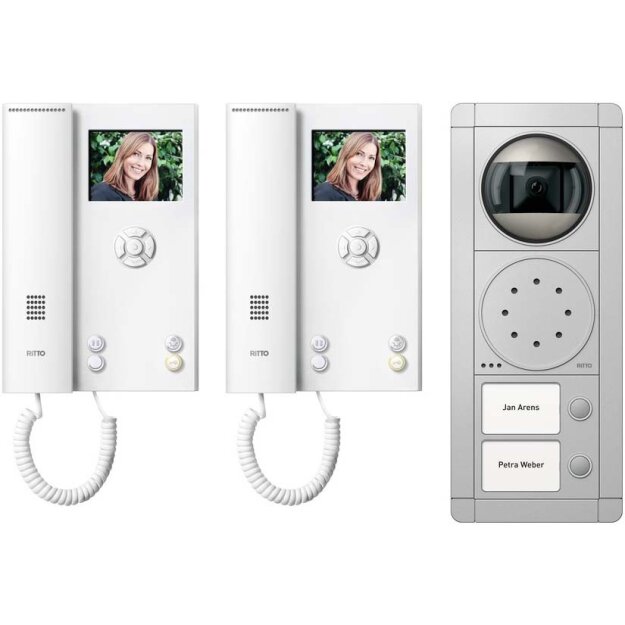 Ritto RGE1892220 Portier Video Set 2 WE silber/weiß