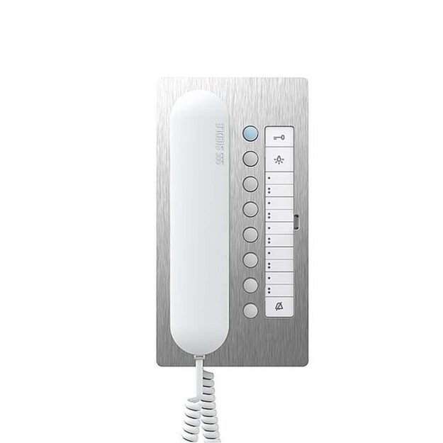 Siedle BTC 850-02 E/W Bus-Telefon Comfort 200044608 Edelstahl/Weiß