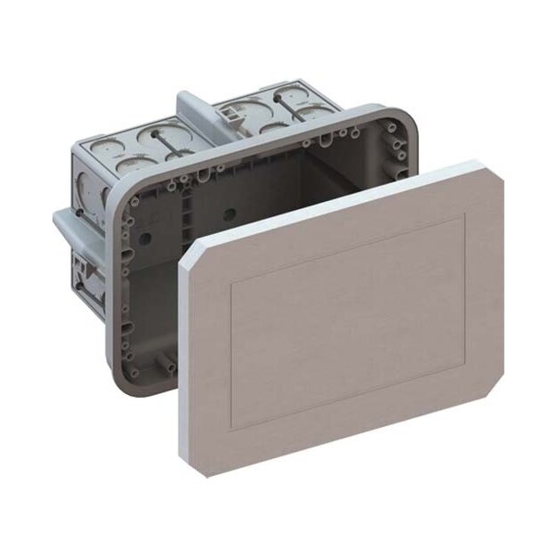 Kaiser 1298-37 Betonbau Universal-Einbaugehäuse mit Mineralfaserplatte 258x188x135 mm