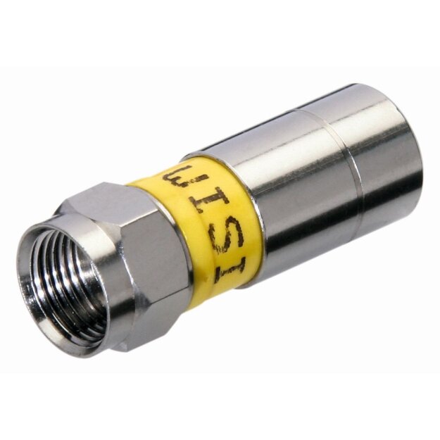 Wisi DV15N F-Compress-Stecker mit NiTin-Beschichtung für Kabeltyp MK 91 / MK 96