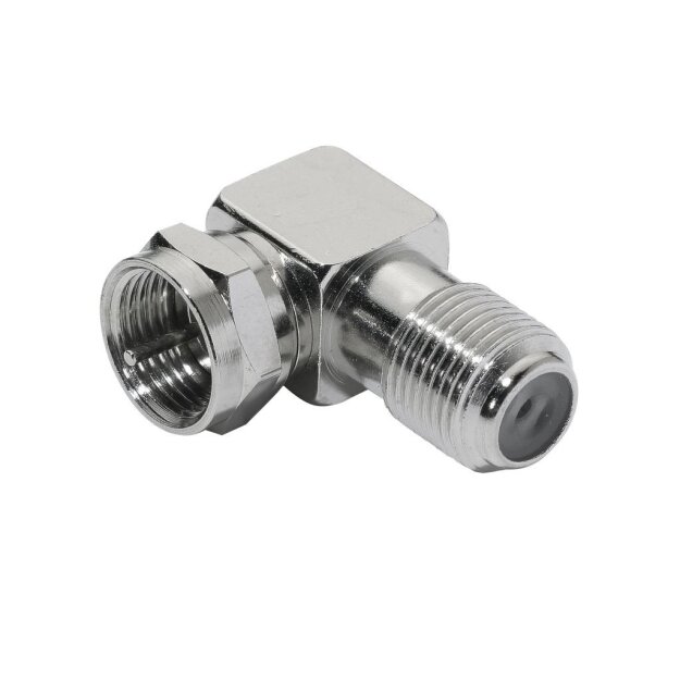 Wisi DV53 F-Winkeladapter 90° von F-Stecker auf F-Buchse (10er Beutel)