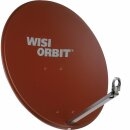 Wisi OA38I Orbit Line Parabol-Offsetantenne 80 cm Rotbraun