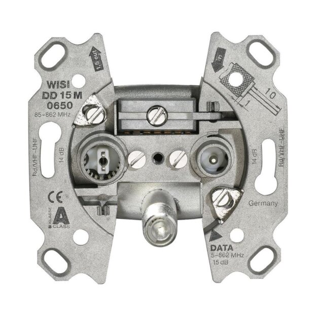 Wisi DD 15 M 0650 Multimedia-Durchgangsdose 14 dB