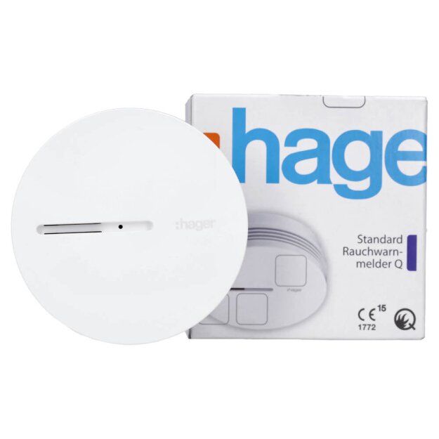 Hager TG600AL Rauchwarnmelder Standard Q-Label weiß TG 600 AL 3er Pack