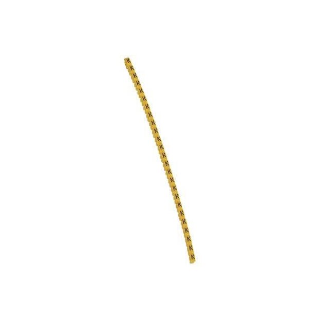 Legrand 038120 Kennzeichnungssystem CAB 3 für Leiterquerschnitt 0,15 bis 0,5 mm² Buchstabe:K Schwarz