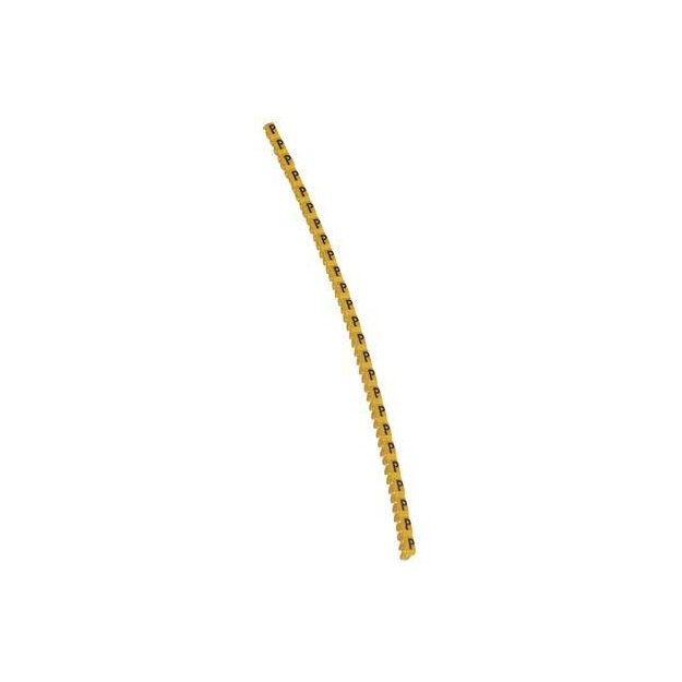 Legrand 038125 Kennzeichnungssystem CAB 3 für Leiterquerschnitt 0,15 bis 0,5 mm² Buchstabe:P Schwarz