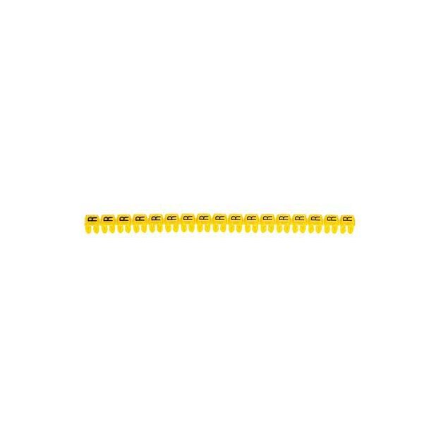 Legrand 038127 Kennzeichnungssystem CAB 3 für Leiterquerschnitt 0,15 bis 0,5 mm² Buchstabe:R Schwarz
