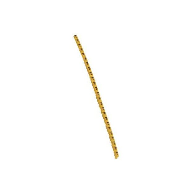 Legrand 038129 Kennzeichnungssystem CAB 3 für Leiterquerschnitt 0,15 bis 0,5 mm² Buchstabe:T Schwarz