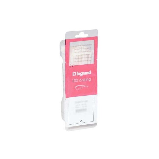 Legrand 032063 Bezeichnungskabelbinder Colring farblos 4 6 x 180 mm (Breite x Länge)