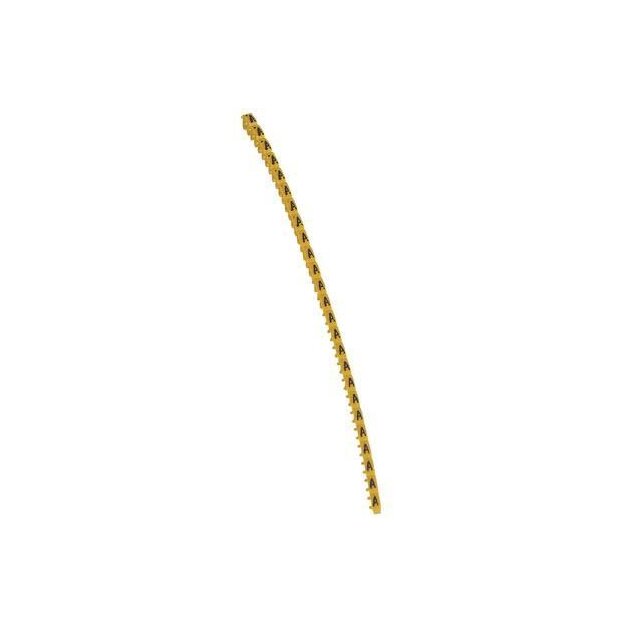 Legrand 038110 Kennzeichnungssystem CAB 3 für Leiterquerschnitt 0,15 bis 0,5 mm² Buchstaben:A Schwarz