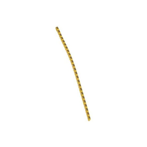 Legrand 038123 Kennzeichnungssystem CAB 3 für Leiterquerschnitt 0,15 bis 0,5 mm² Buchstabe:N Schwarz