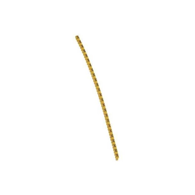 Legrand 038133 Kennzeichnungssystem CAB 3 für Leiterquerschnitt 0,15 bis 0,5 mm² Buchstabe:X Schwarz