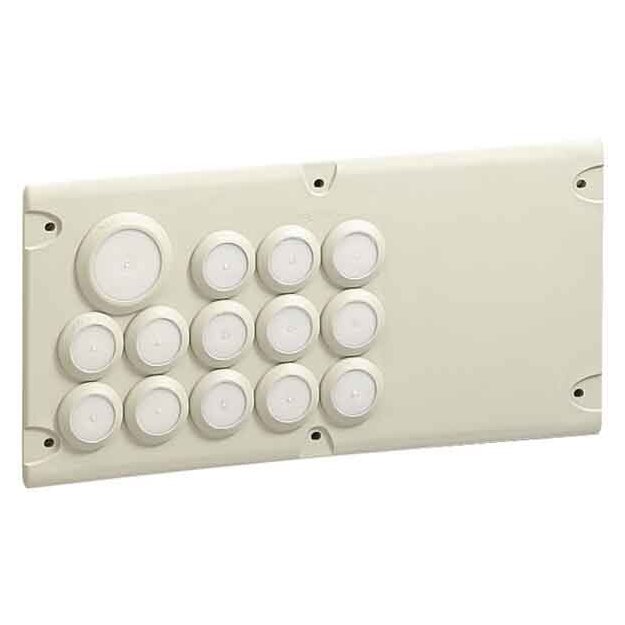 Legrand 036495 Cabstop IP55 Kabeleinführungsplatte Anzahl der Einführungen: 14
